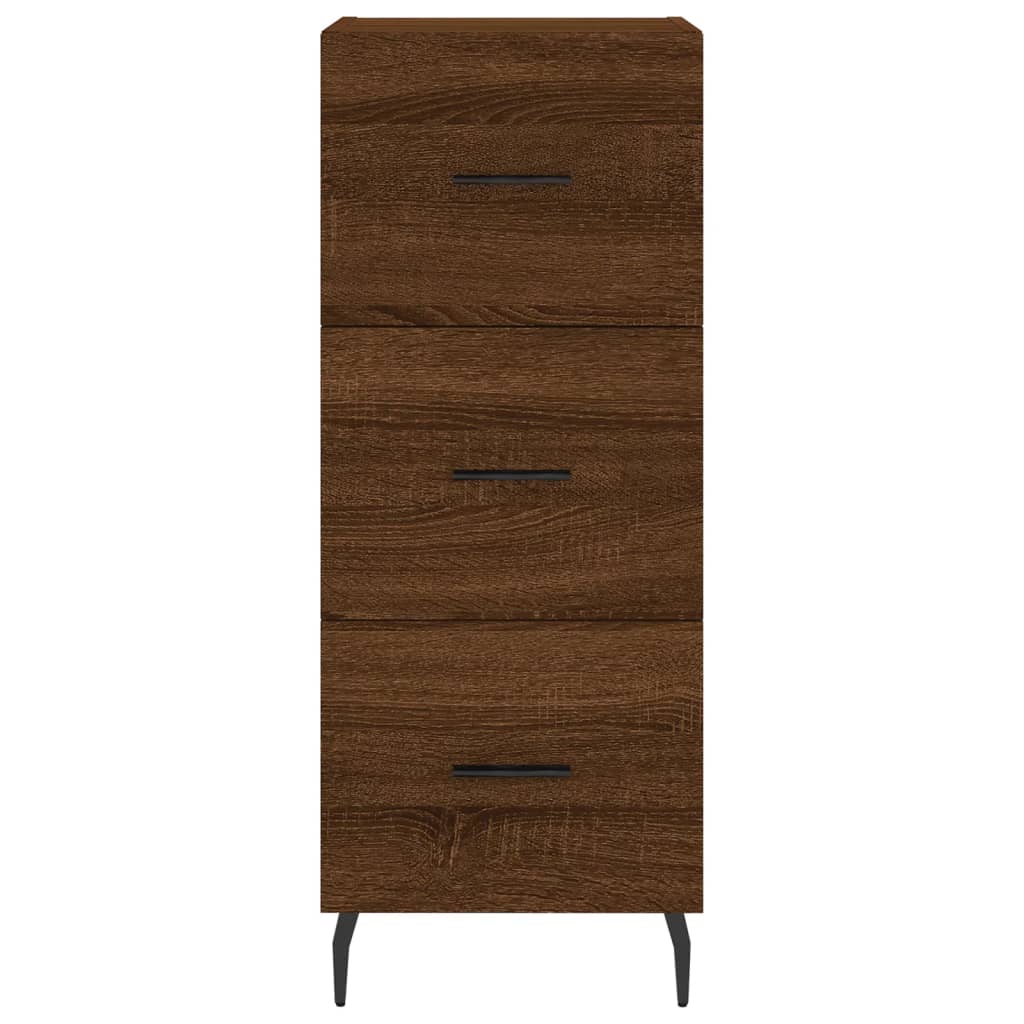 Sideboard Brown Oak 34.5x34x90 cm Engineered Wood