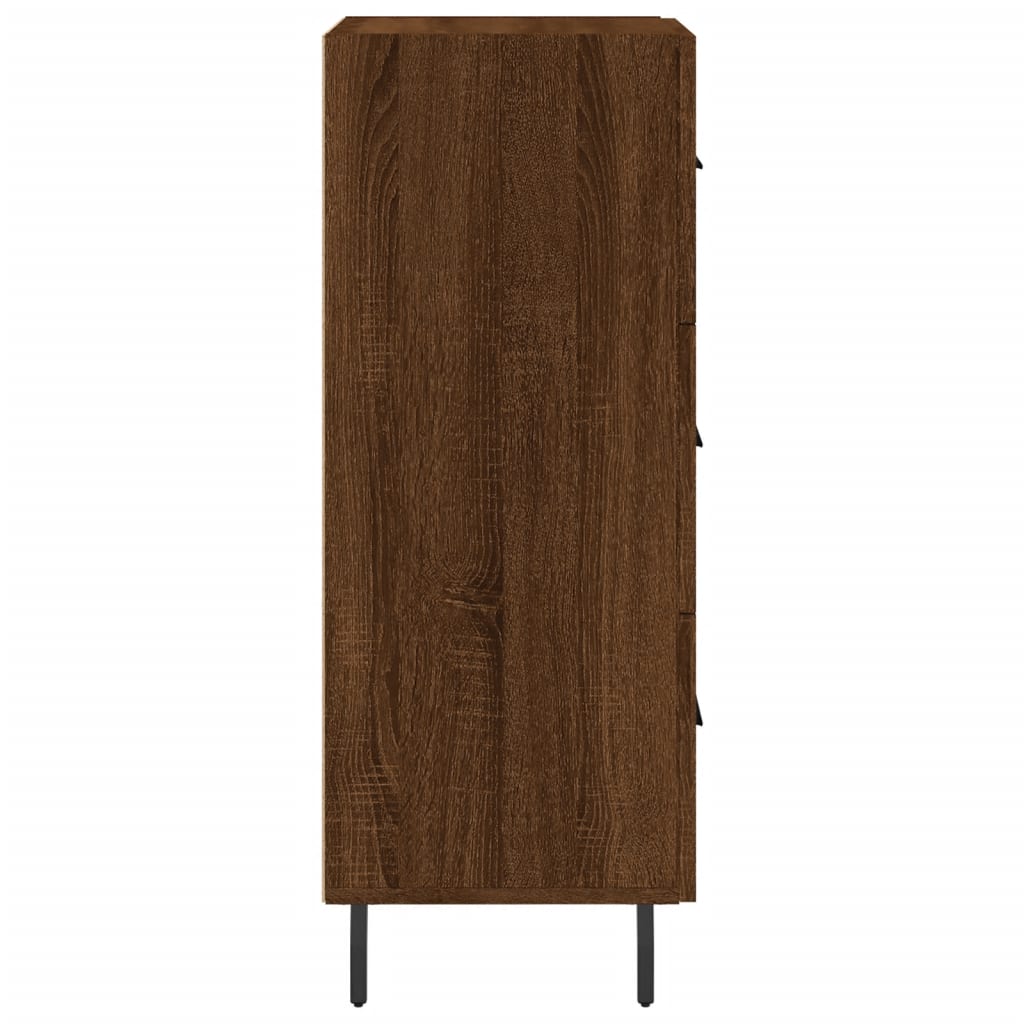Sideboard Brown Oak 34.5x34x90 cm Engineered Wood