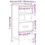 Sideboard 34.5X34X90 Cm Engineered Wood