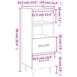Sideboard 34.5X34X90 Cm Engineered Wood