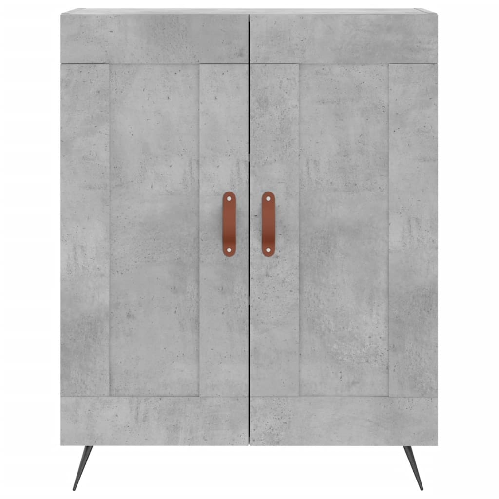 Sideboard Concrete Grey 69.5x34x90 cm Engineered Wood