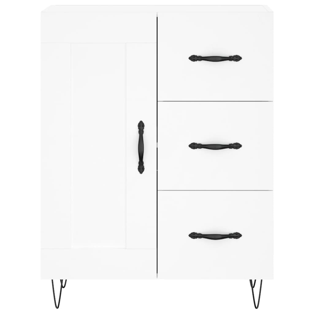 Sideboard White 69.5x34x90 cm Engineered Wood