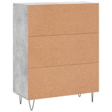 Sideboard Concrete Grey 69.5x34x90 cm Engineered Wood