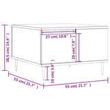 Coffee Table 55X55X36.5 Cm Engineered Wood