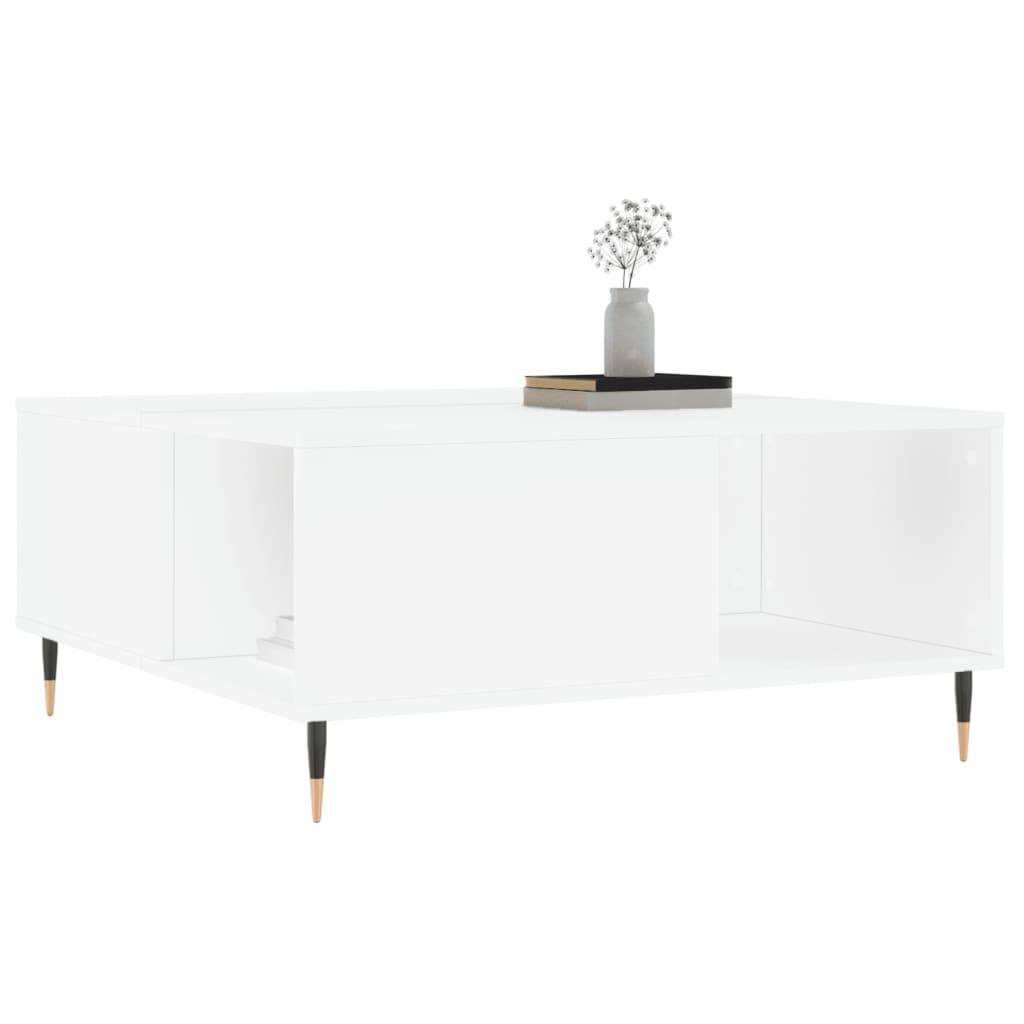Coffee Table 80X80X36.5 Cm Engineered Wood