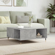 Coffee Table 80X80X36.5 Cm Engineered Wood