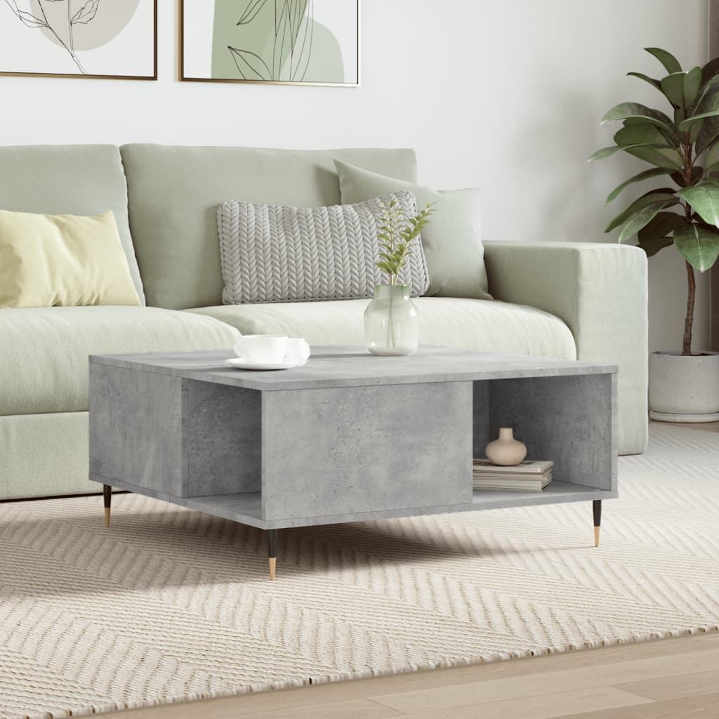 Coffee Table 80X80X36.5 Cm Engineered Wood