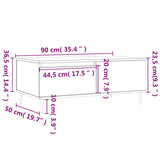Coffee Table Sonoma Oak 90x50x36.5 cm Engineered Wood