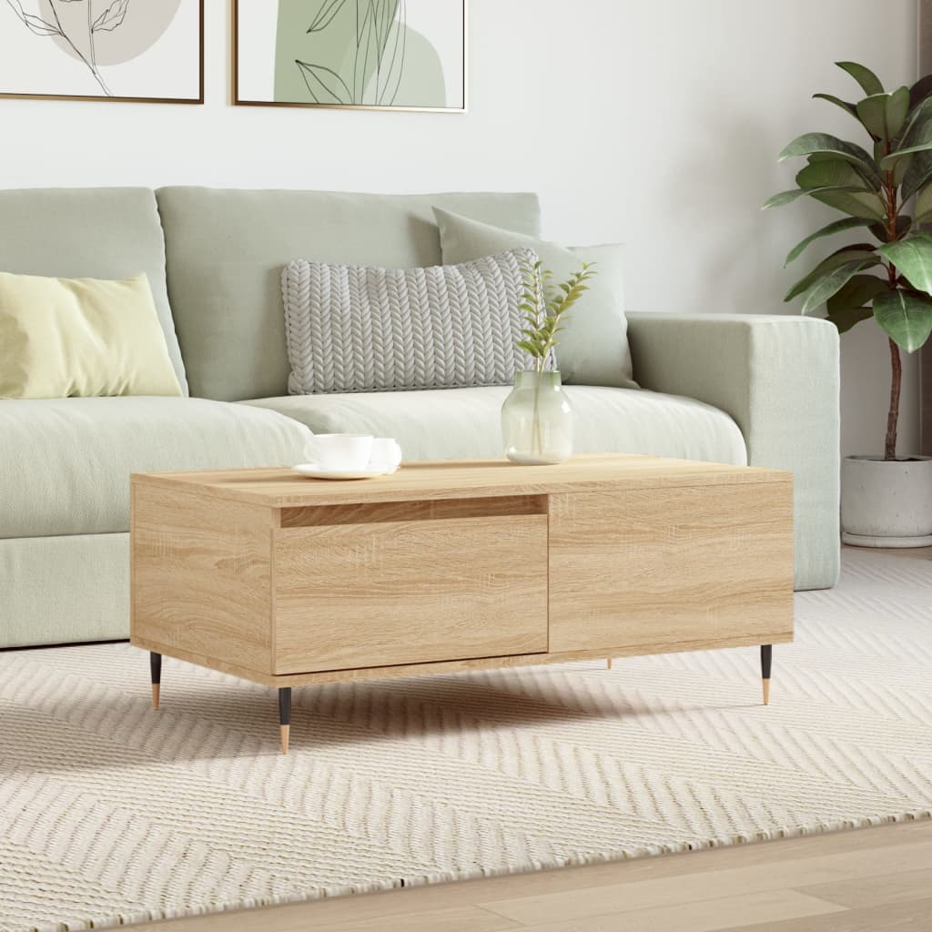 Coffee Table Sonoma Oak 90x50x36.5 cm Engineered Wood