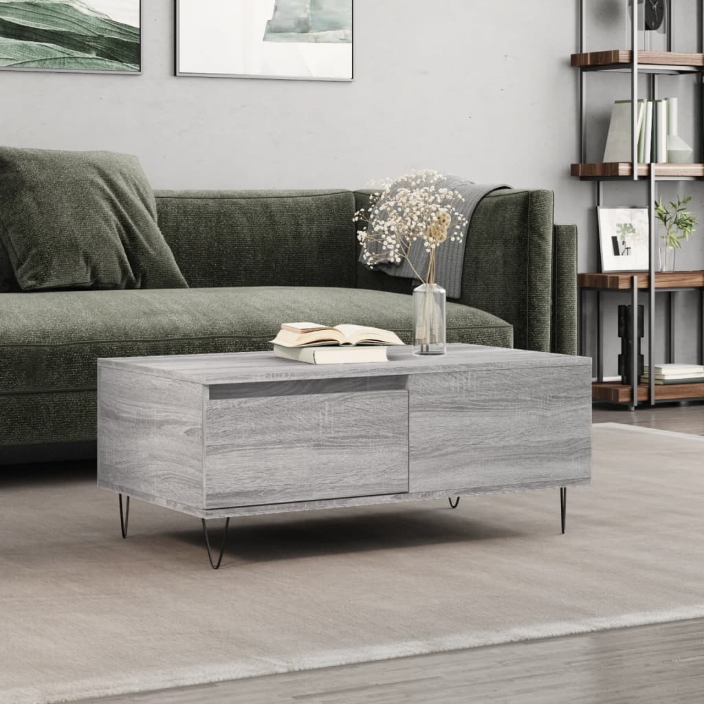 Coffee Table 90X50X36.5 Cm Engineered Wood