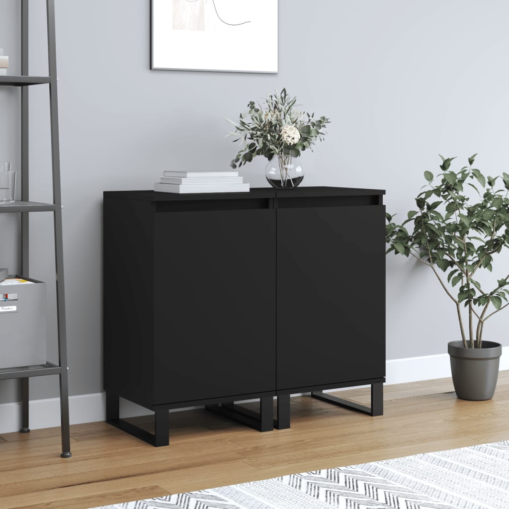 Sideboards 2 Pcs 40X35X70 Cm Engineered Wood