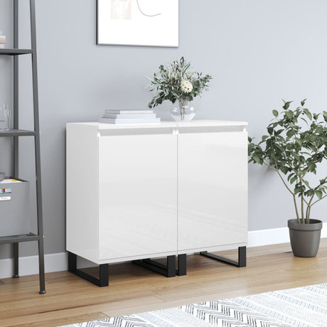 Sideboards 2 Pcs 40X35X70 Cm Engineered Wood