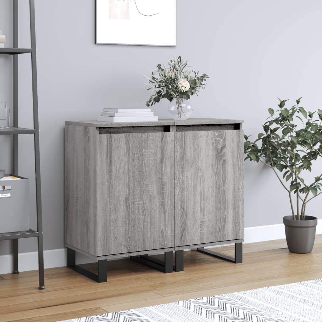 Sideboards 2 Pcs 40X35X70 Cm Engineered Wood