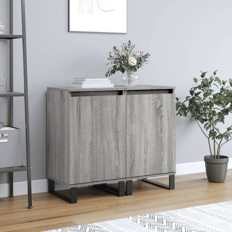 Sideboards 2 Pcs 40X35X70 Cm Engineered Wood