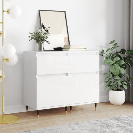 Sideboards 2 Pcs 40X35X70 Cm Engineered Wood