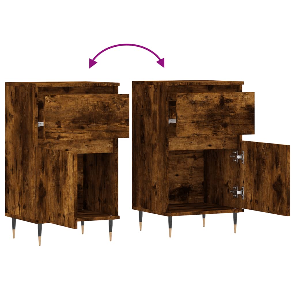 Sideboard Smoked Oak 40x35x70 cm Engineered Wood