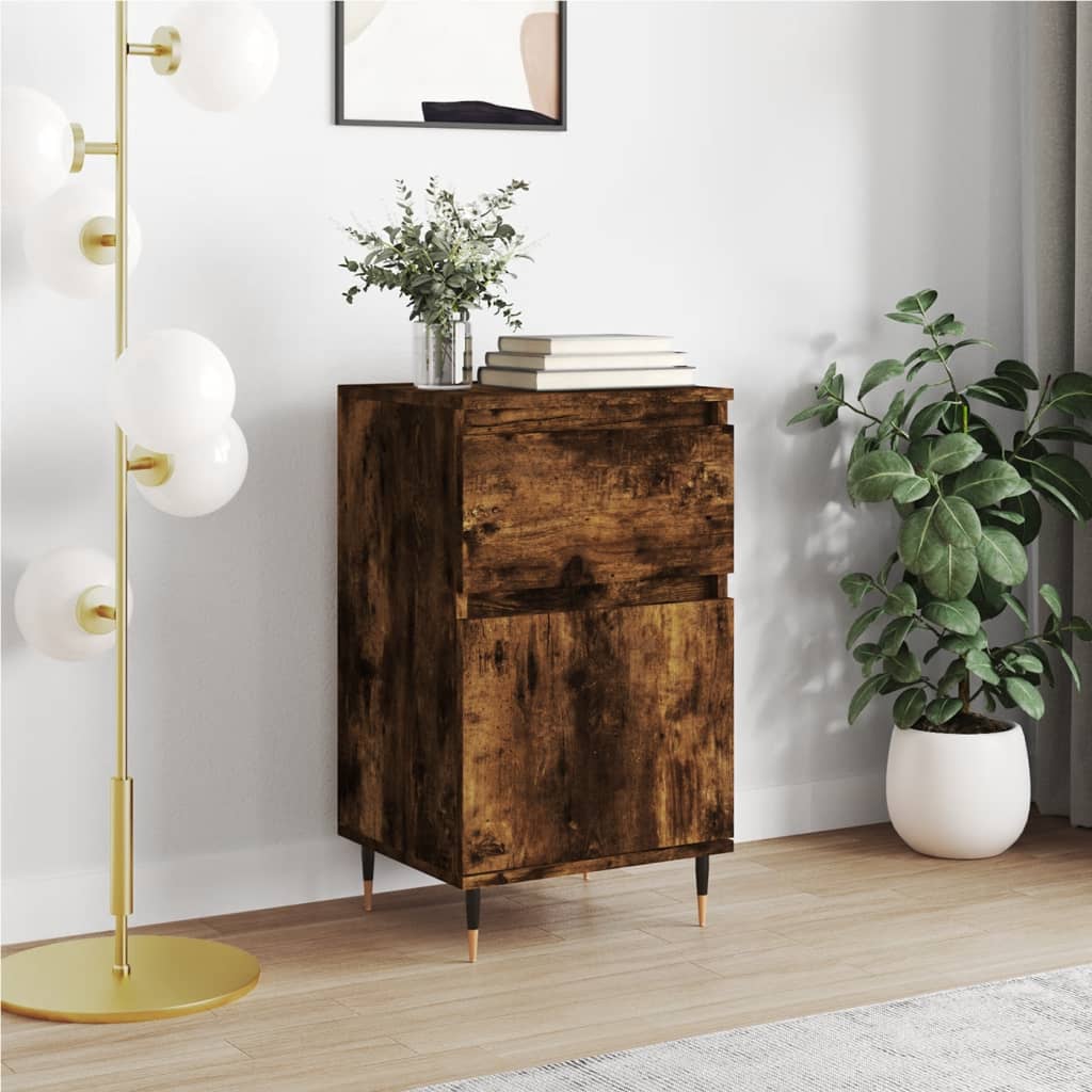 Sideboard Smoked Oak 40x35x70 cm Engineered Wood