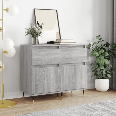 Sideboards 2 Pcs 40X35X70 Cm Engineered Wood