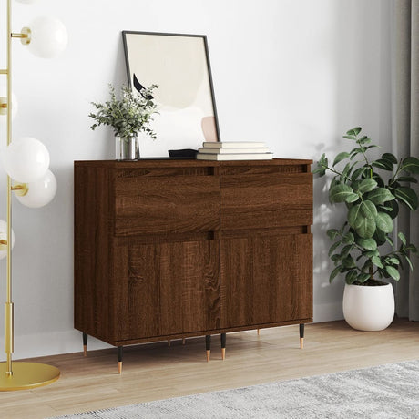 Sideboards 2 Pcs 40X35X70 Cm Engineered Wood