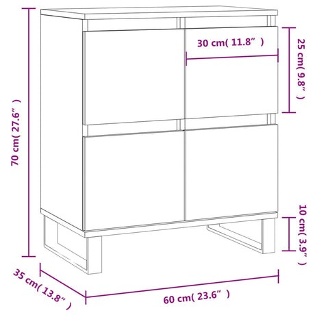 Sideboard 60X35X70 Cm Engineered Wood