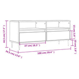 Tv Cabinet 100X34.5X44.5 Cm Engineered Wood