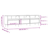 Tv Cabinet 150X30X44.5 Cm Engineered Wood