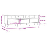 Tv Cabinet 150X30X44.5 Cm Engineered Wood