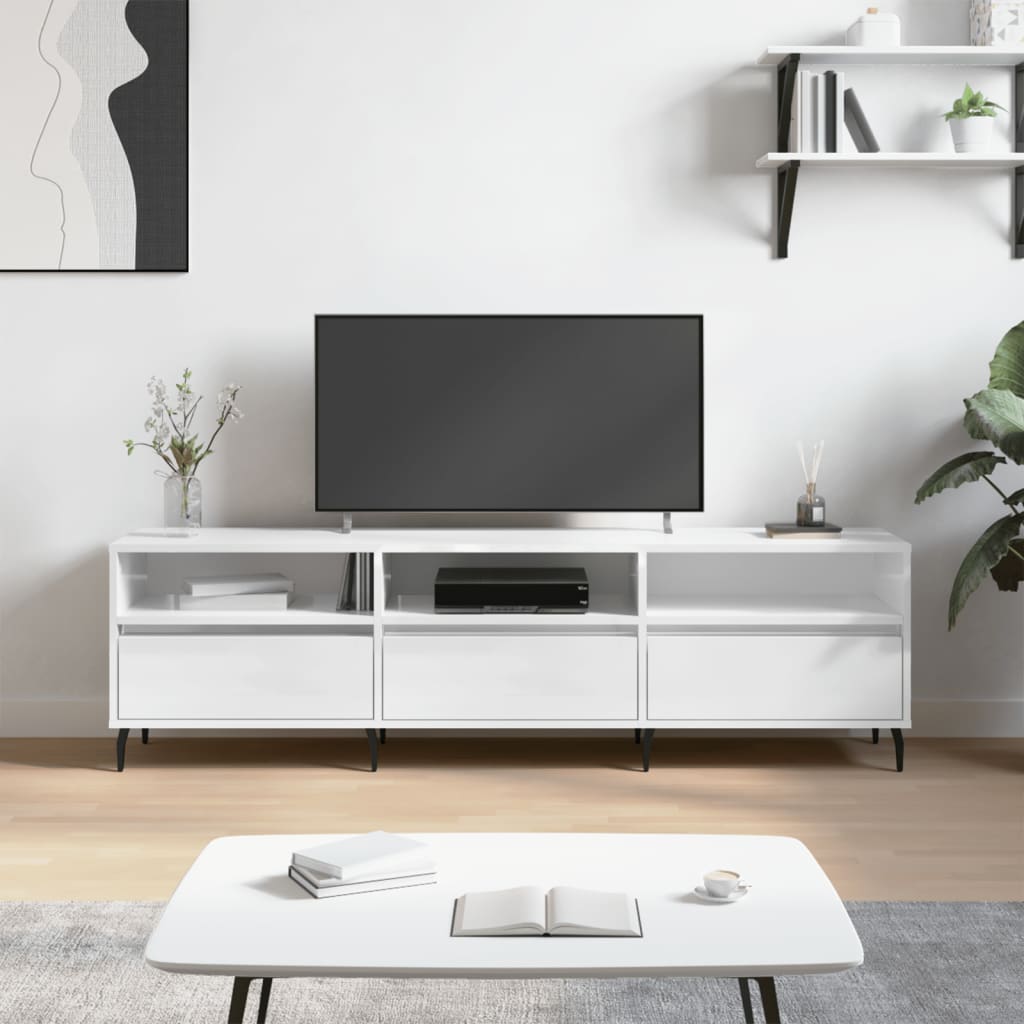 Tv Cabinet 150X30X44.5 Cm Engineered Wood