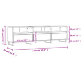 Tv Cabinet 150X30X44.5 Cm Engineered Wood