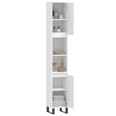 Bathroom Cabinet 30X30X190 Cm Engineered Wood