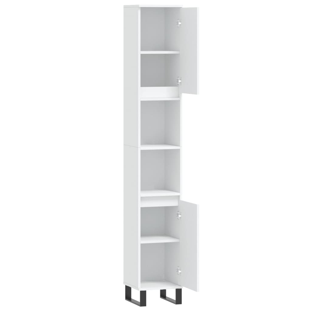 Bathroom Cabinet 30X30X190 Cm Engineered Wood