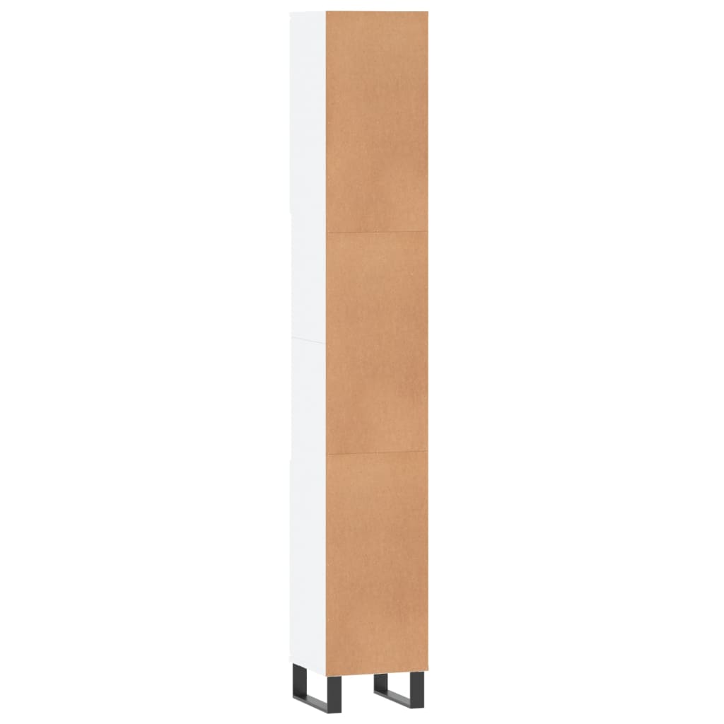 Bathroom Cabinet 30X30X190 Cm Engineered Wood