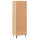Bathroom Cabinet Sonoma Oak 30X30X100 Cm Engineered Wood