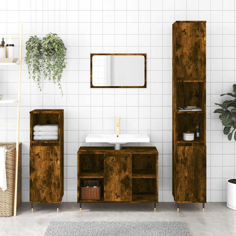 Bathroom Cabinet 30X30X100 Cm Engineered Wood