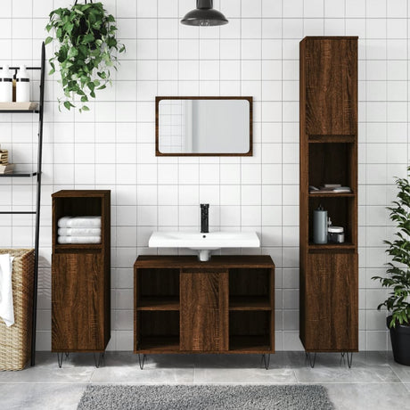 Bathroom Cabinet 30X30X100 Cm Engineered Wood