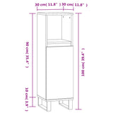 Bathroom Cabinet 30X30X100 Cm Engineered Wood