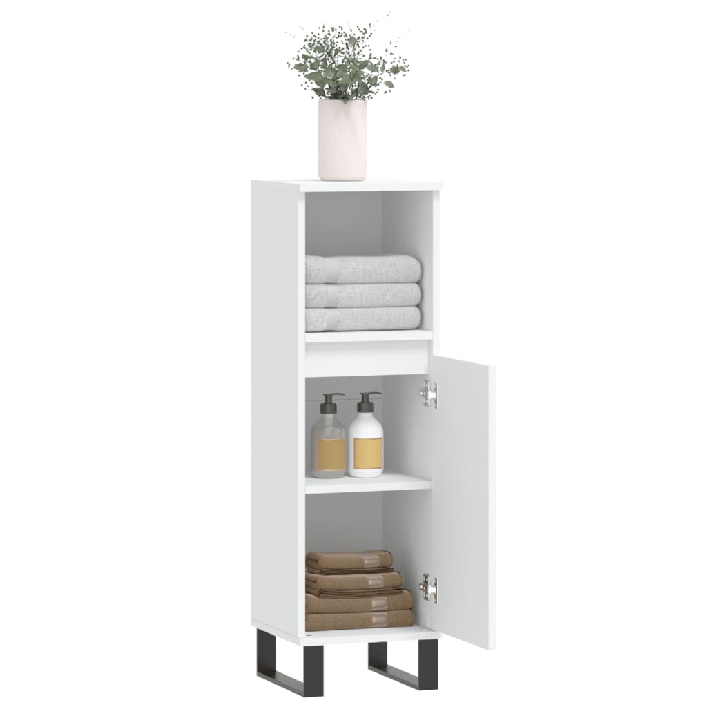 Bathroom Cabinet 30X30X100 Cm Engineered Wood