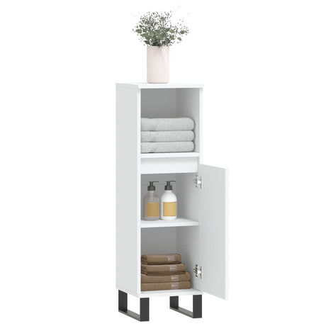 Bathroom Cabinet 30X30X100 Cm Engineered Wood