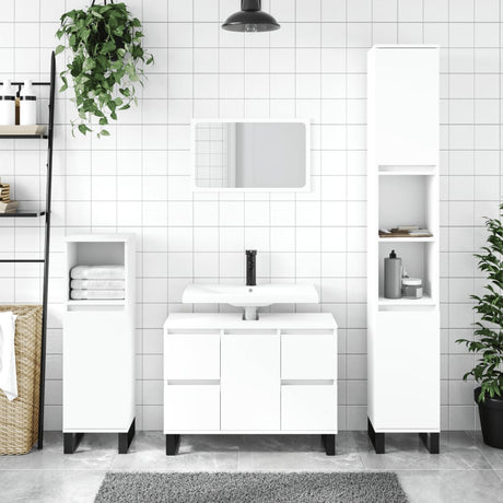 Bathroom Cabinet 30X30X100 Cm Engineered Wood