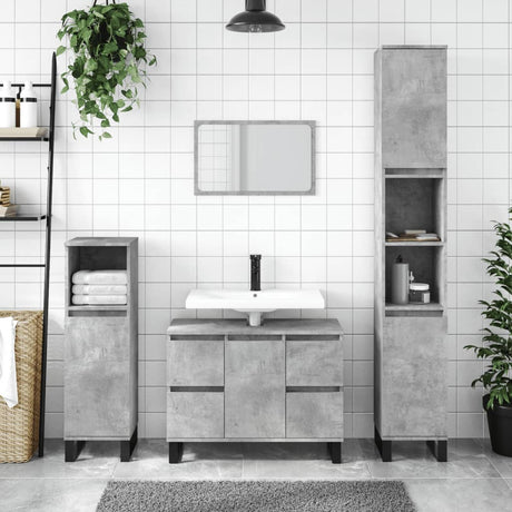 Bathroom Cabinet 30X30X100 Cm Engineered Wood
