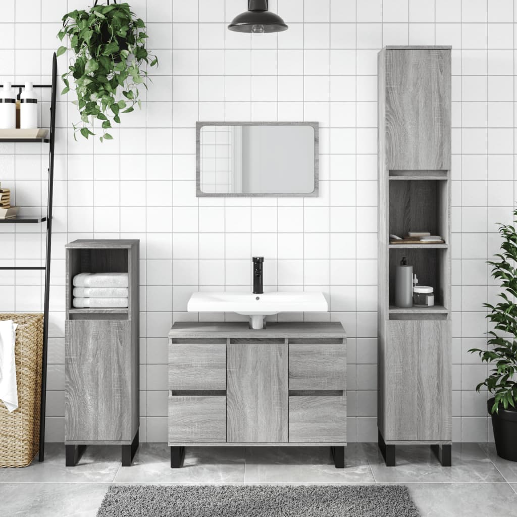 Bathroom Cabinet 30X30X100 Cm Engineered Wood