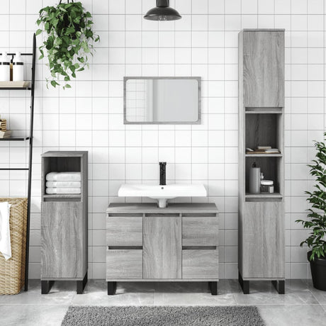 Bathroom Cabinet 30X30X100 Cm Engineered Wood