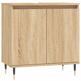 Bathroom Cabinet Sonoma Oak 58X33X60 Cm Engineered Wood