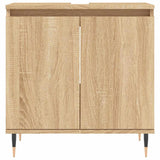 Bathroom Cabinet Sonoma Oak 58X33X60 Cm Engineered Wood
