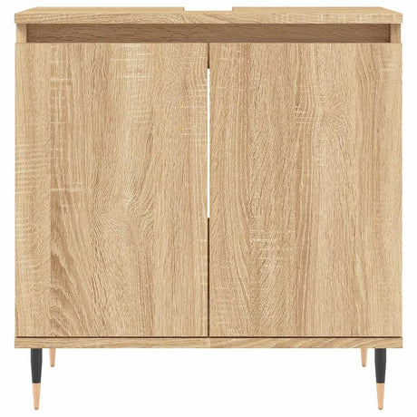 Bathroom Cabinet Sonoma Oak 58X33X60 Cm Engineered Wood