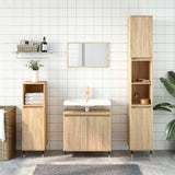 Bathroom Cabinet Sonoma Oak 58X33X60 Cm Engineered Wood
