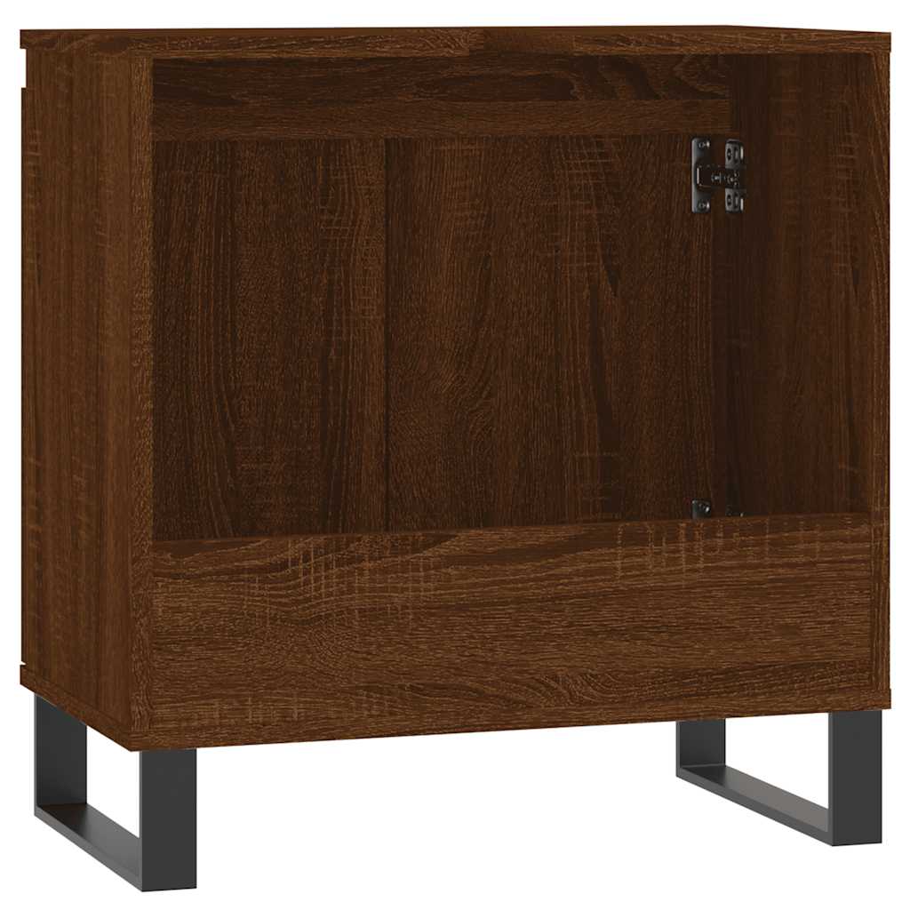 Bathroom Cabinet Brown Oak 58x33x60 cm Engineered Wood