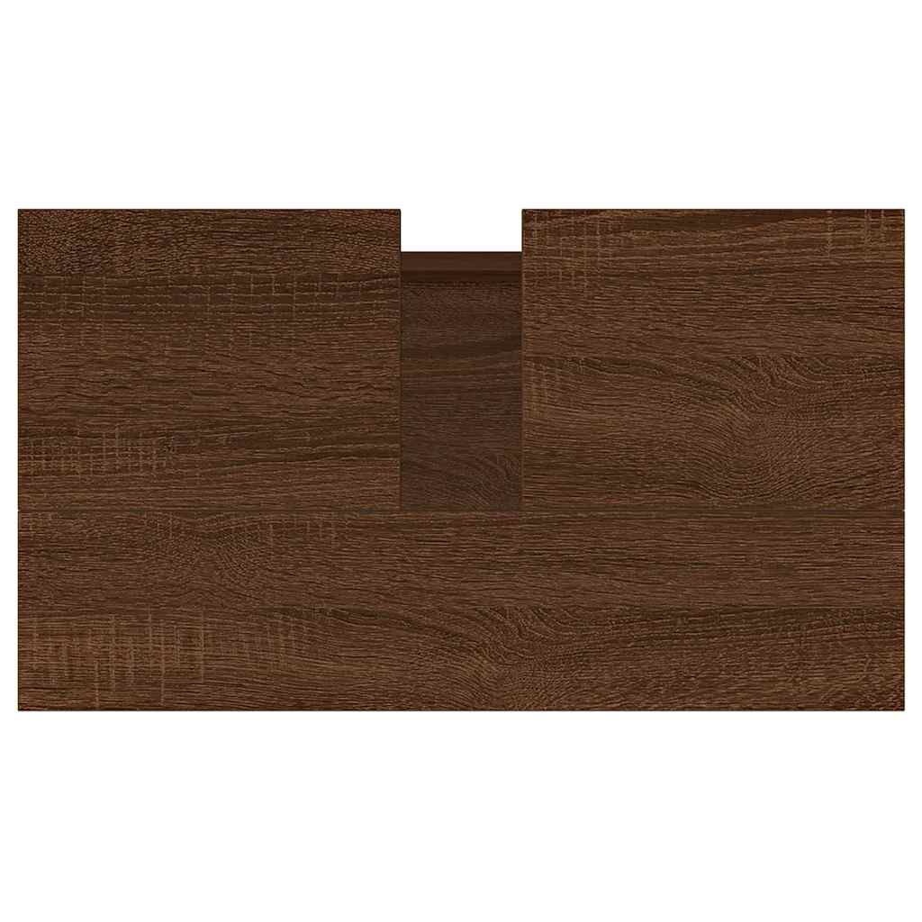 Bathroom Cabinet Brown Oak 58x33x60 cm Engineered Wood