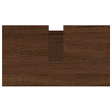 Bathroom Cabinet Brown Oak 58x33x60 cm Engineered Wood