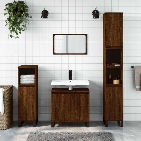 Bathroom Cabinet 58X33X60 Cm Engineered Wood